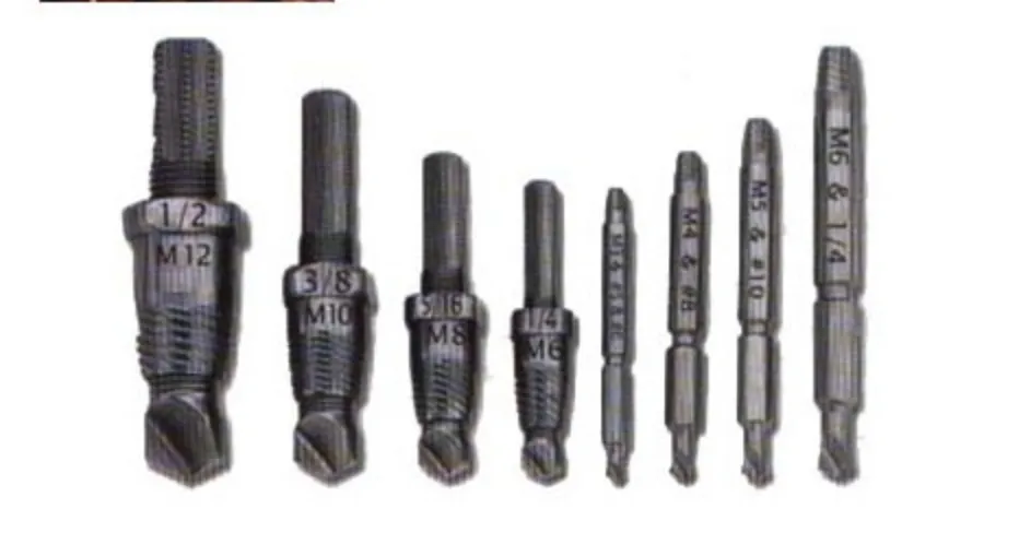 Drill Out Power Extractors 부러진 볼트 제거공구